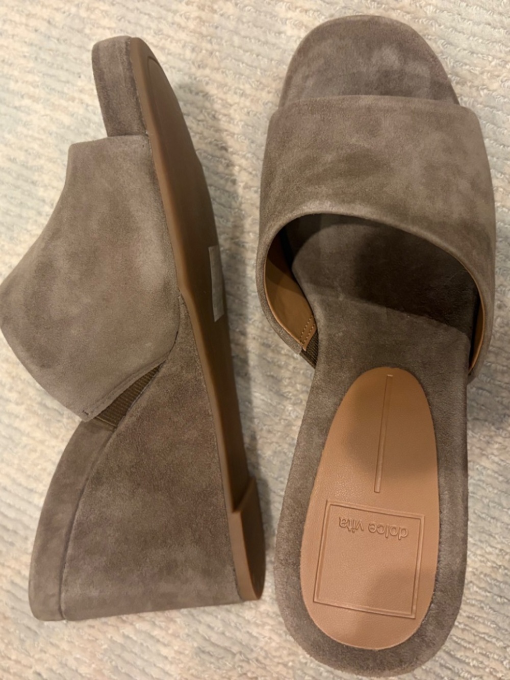Dolce Vita Holta Wedges Olive Suede 6.5 NEVER WORN! No box. - Picture 15 of 16